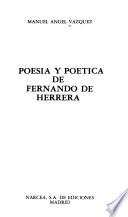 Poesía y poética de Fernando de Herrera
