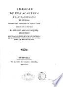 Poesias de una academia de letras humanas de Sevilla