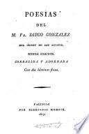 Poesías del M. Fr. Diego González del Órden de San Agustín