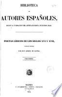 Poetas líricos de los siglos XVI y XVII, 1