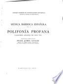 Polifonía profana