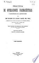 Práctica de operaciones farmacéuticas o enseñanza de laboratorio