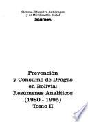 Prevención y consumo de drogas en Bolivia
