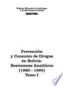 Prevención y consumo de drogas en Bolivia