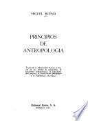 Principios de antropología