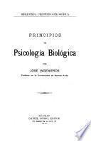 Principios de psicología biológica