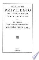 Privilegio para labrar moneda en Lorca
