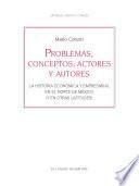 Problemas, conceptos, actores y autores