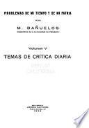 Problemas de mi tiempo y de mi patria