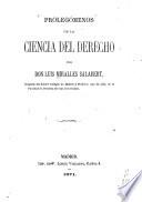 Prolegómenos de la ciencia del derecho
