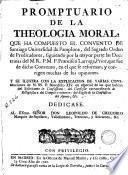 Promptuario de la theologia moral