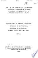 Publicaciones de trabajos científicos realizados en la Argentina, efectuadas en el exterior durante los últimos cinco años