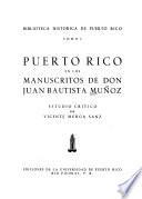 Puerto Rico en los manuscritos de don Juan Bautista Muñoz