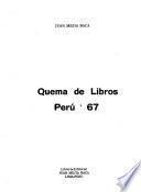 Quema de libros, Perú '67