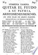 Quitar el feudo a su patria, Aristomenes mesenio