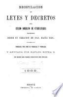 Recopilación de leyes y decretos del Estado soberano de Cundinamarca expedidos desde su creación en 1857, hasta 1868. Formada por José M. Vergara y Vergara, y anotada por Rafael Rocha G.