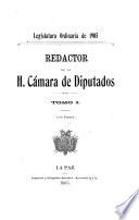 Redactor de la H. Cámara de Diputados (Sesiones reservadas).