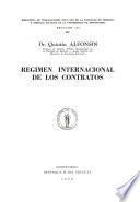 Regimen internacional de los contratos