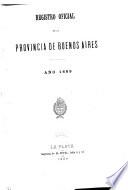 Registro oficial de la provincia de Buenos Aires