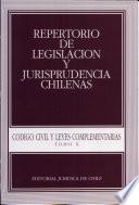 Repertorio de Legislación y Jurisprudencia Chilenas. Codigo civil Tomo X