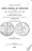 República argentina: Estadística escolar