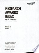 Research Awards Index