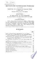 Revista de Instrucción Pública [Antes Revista de Educación]