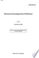 Revista de investigaciones folklóricas