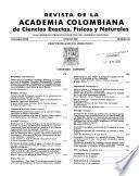 Revista de la Academia Colombiana de Ciencias Exactas, Físicas y Naturales