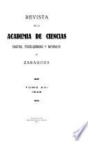 Revista de la Academia de Ciencias Exactas, Físico-Químicas y Naturales de Zaragoza