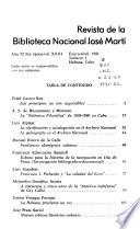 Revista de la Biblioteca Nacional José Martí