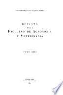 Revista de la Facultad de Agronomía y Veterinaria