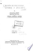 Revista de psicología general y aplicada