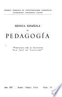 Revista española de pedagogía
