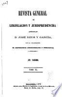 Revista general de legislación y jurisprudencia