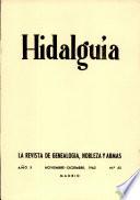 Revista Hidalguía número 55. Año 1962