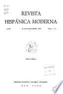 Revista hispánica moderna