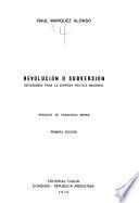 Revolución o subversión