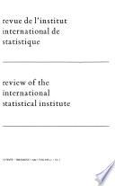 Revue de l'Institut international de statistique