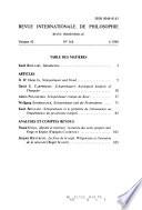 Revue internationale de philosophie