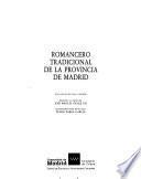 Romancero tradicional de la provincia de Madrid