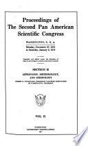 (section II) Astronomy, meteorology, and seismology. R. S. Woodward, chairman