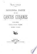 Segunda parte de los Cantos cubanos