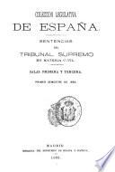 Sentencias del Tribunal Supremo en materia civil