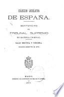 Sentencias del Tribunal Supremo en materia criminal