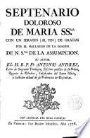 Septenario doloroso de Maria Sma