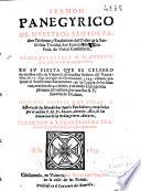 Sermon panegirico de nuestros santos patriarcas y fundadores del Orden de la Santissima Trinidad, San Iuan de Mata y San Felix de Valois confessores