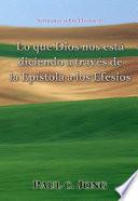 Sermones sobre Efesios (I) - Lo que Dios nos está diciendo a través de la Epístola a los Efesios