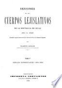 Sesiones de los cuerpos lejislativos de la República de Chile