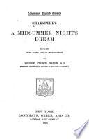 Shakespere's A Midsummer Night's Dream